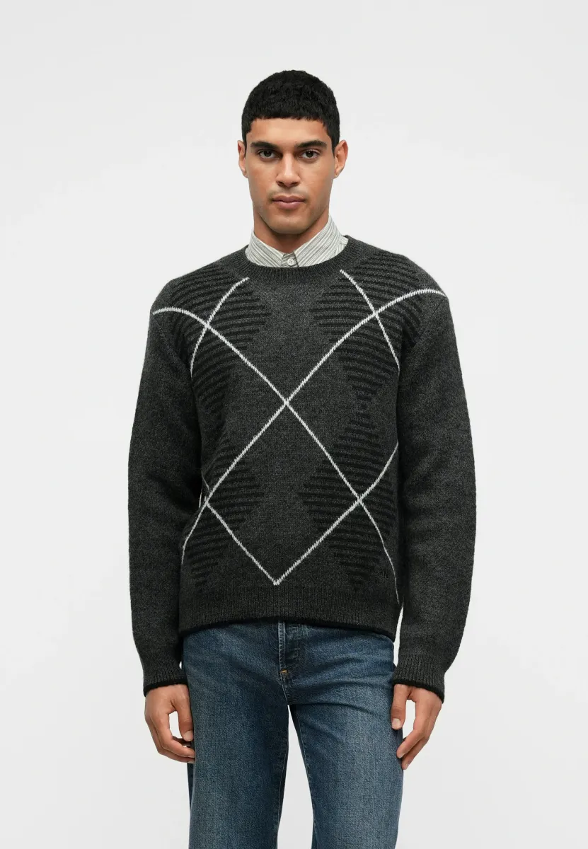 COMFY ADAM - Strickpullover - asphalt