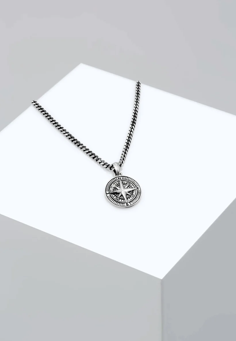 COMPASS - Halskette - silberfarben