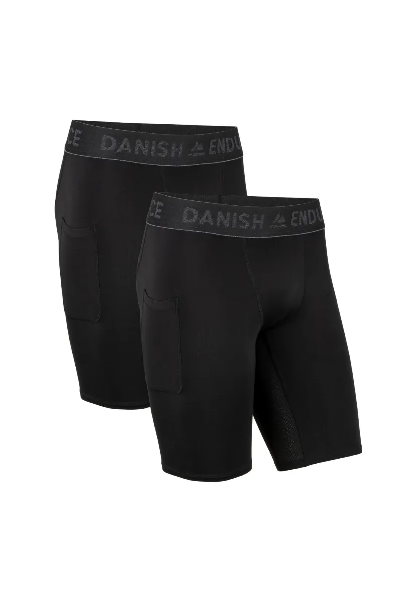 COMPRESSION 2 PACK - Tights - black