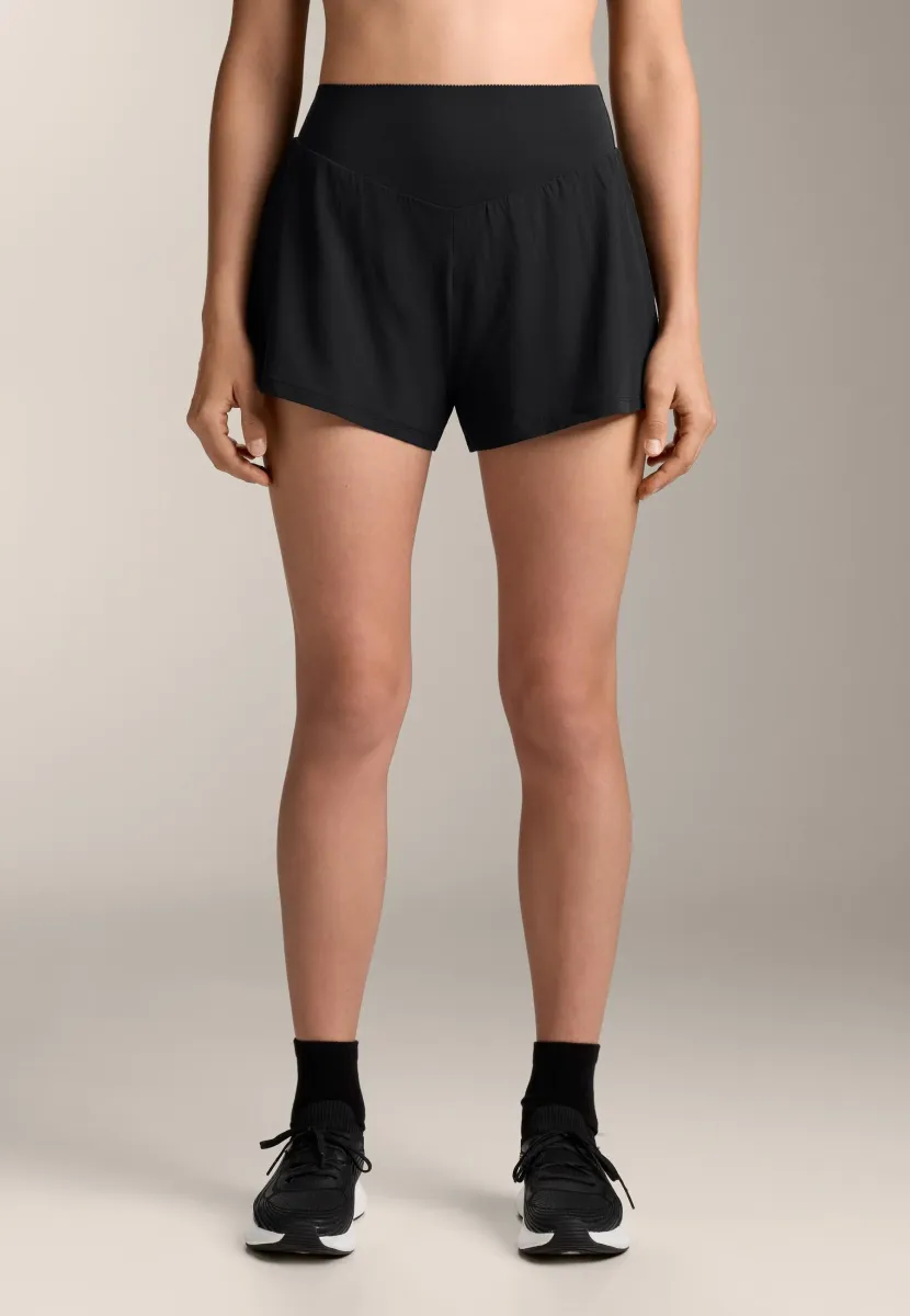 COMPRESSIVE 10cm WITH POCKET - Kurze Sporthose - black