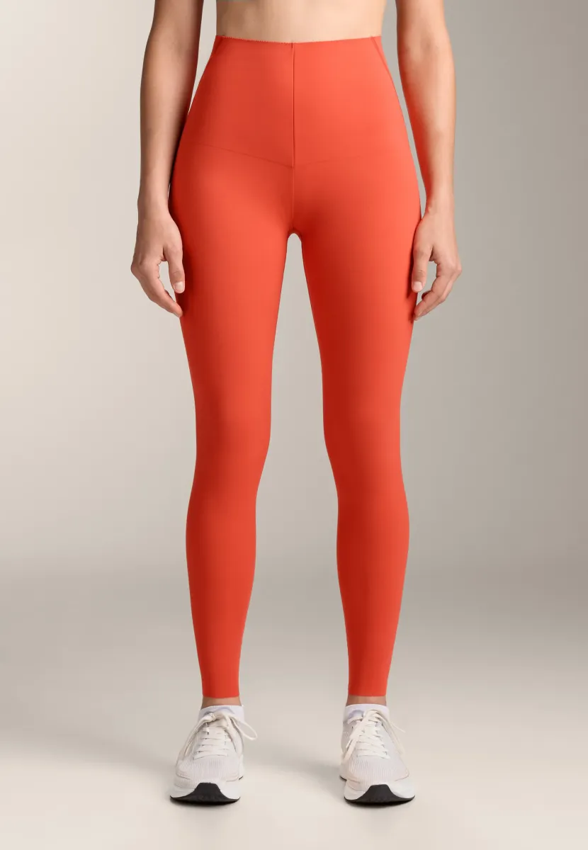 COMPRESSIVE 65CM HIGH RISE - Tights - mottled orange