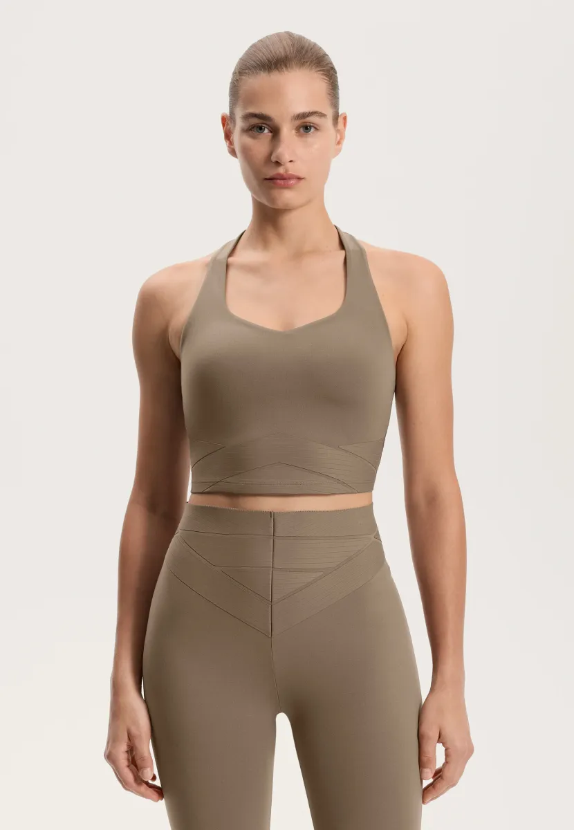 COMPRESSIVE BLOCK - Top - beige