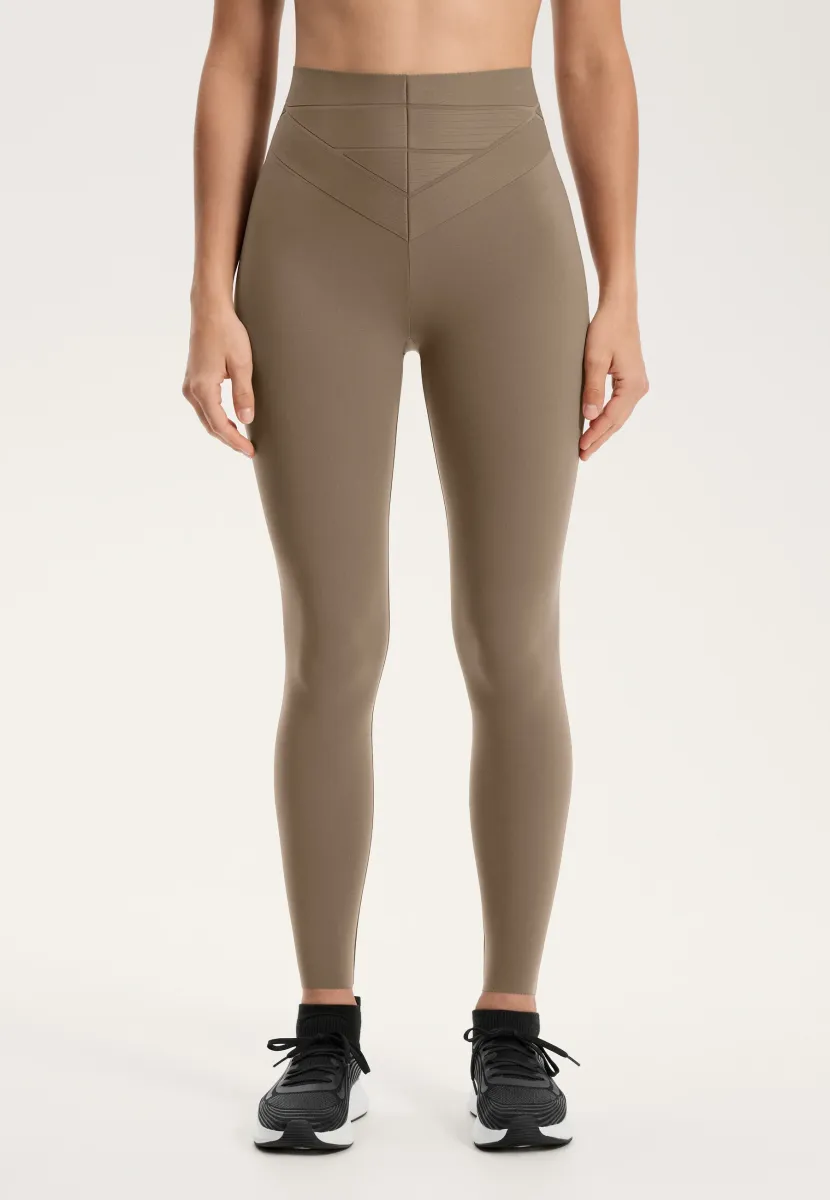 COMPRESSIVE CORE CONTROL HIGH RISE 65cm ANKLE-LENGTH - Tights - beige