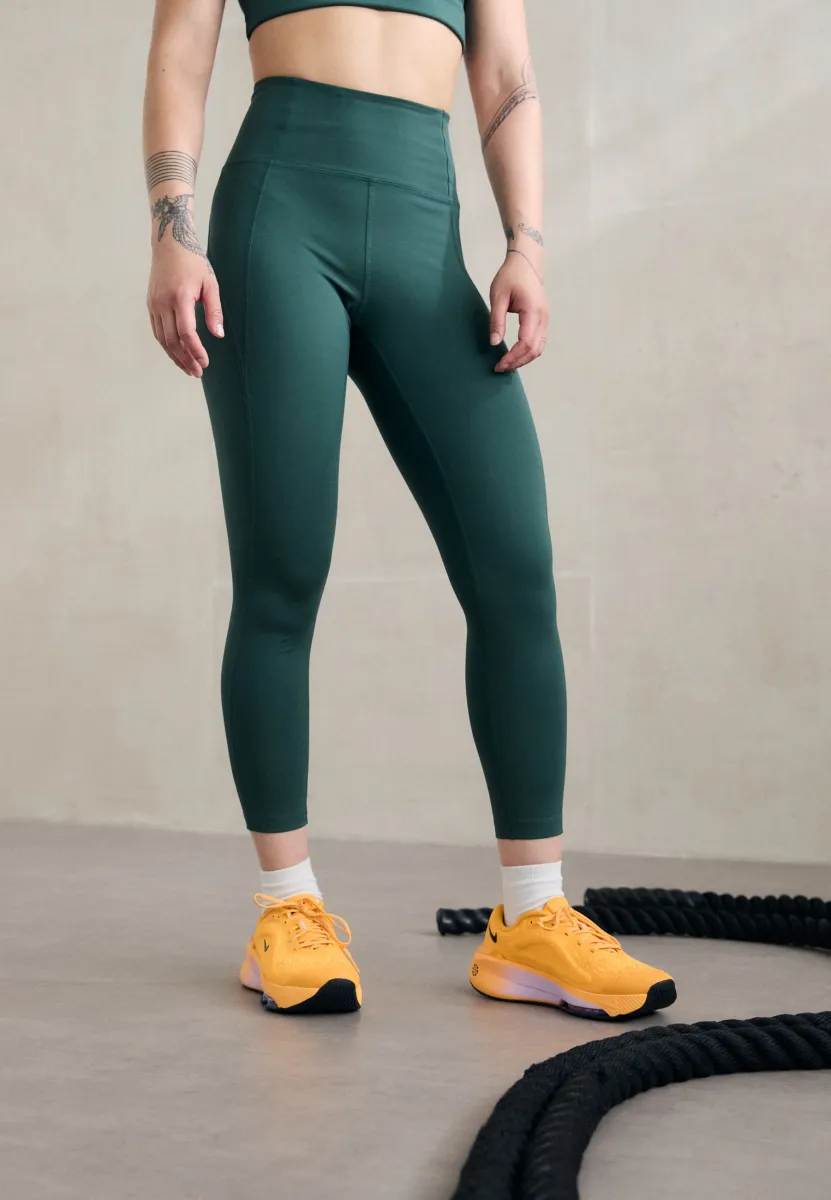 COMPRESSIVE HIGH RISE - Tights - moss