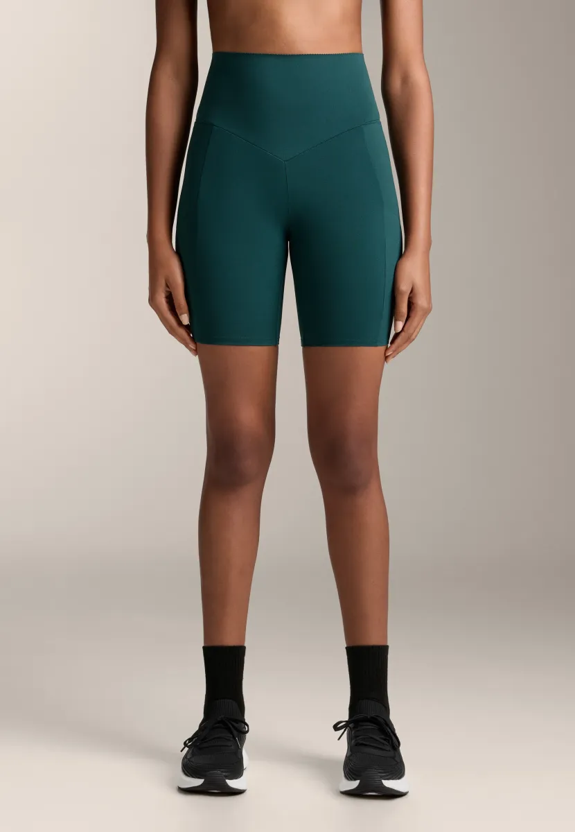 COMPRESSIVE POCKET HIGH RISE 20cm CYCLE - Tights - evergreen