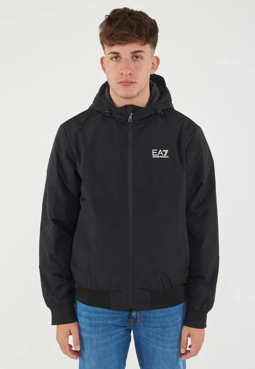 CON CAPPUCCIO - Outdoorjacke - black