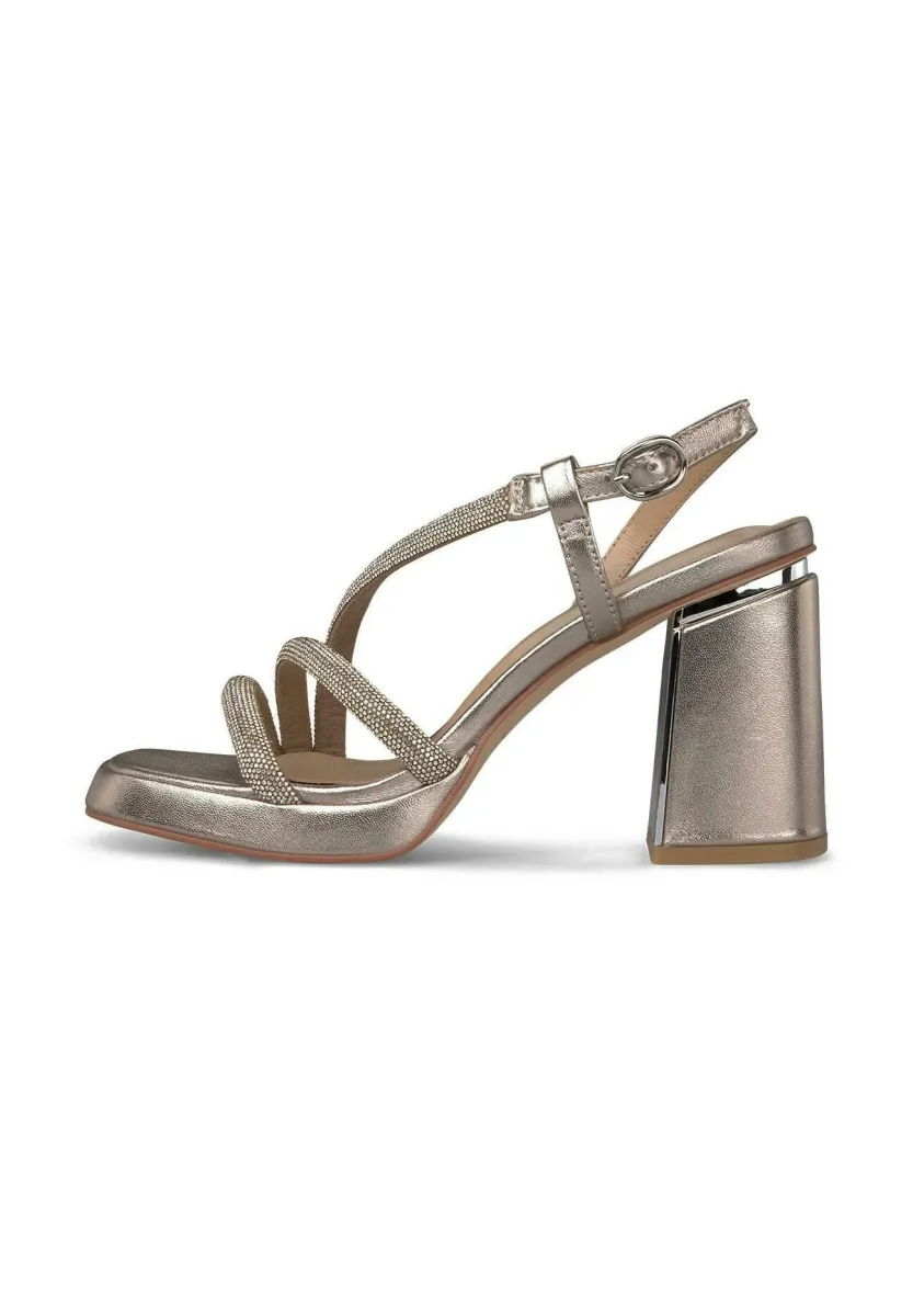 CON CIERRE CON HEBILLA - High Heel Sandalette - bronce