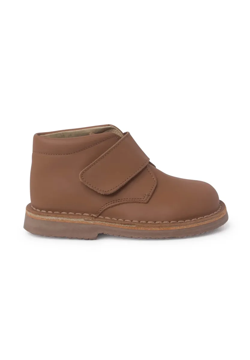 CON CINTA ADHESIVA - Stiefelette - camel