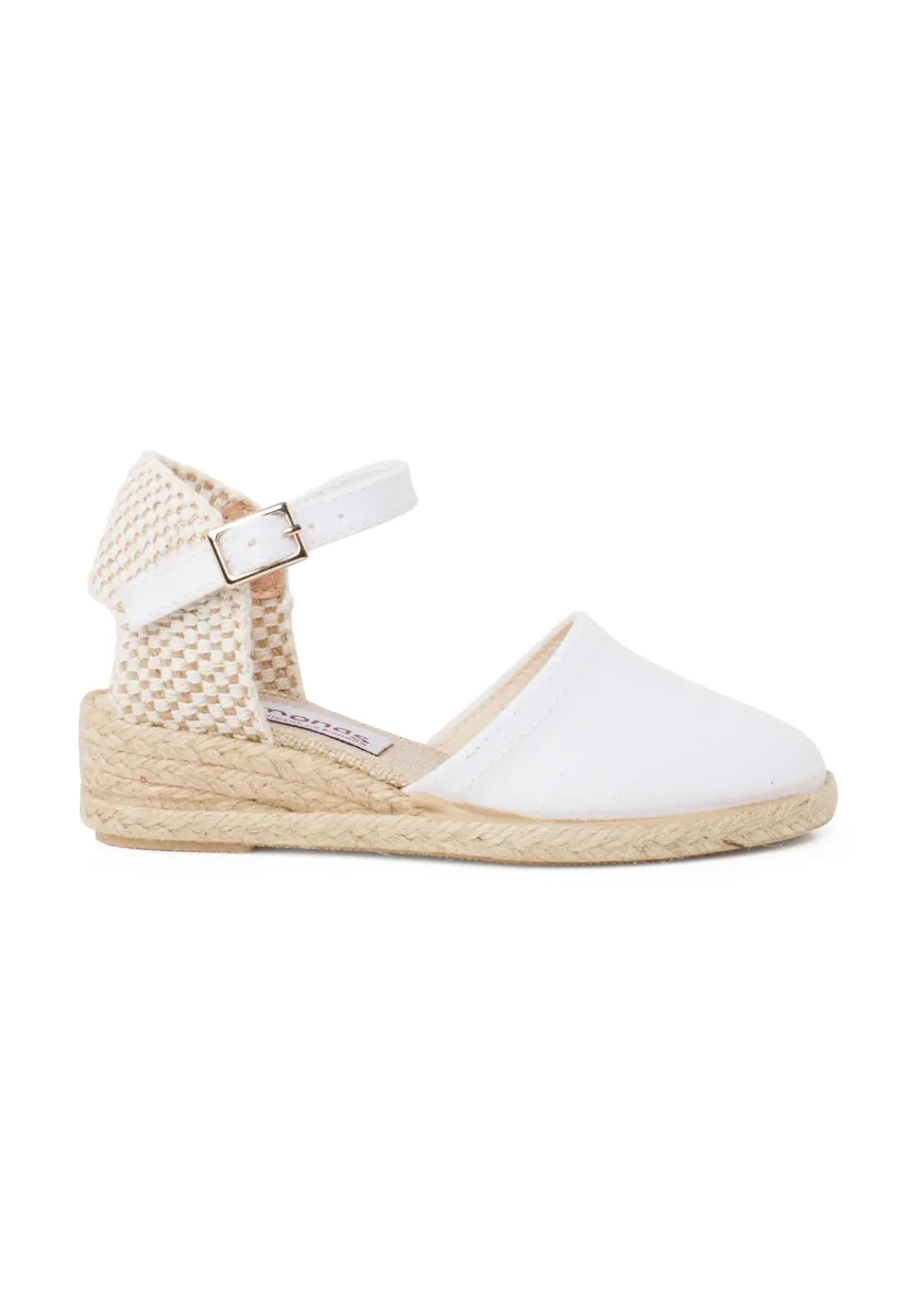 CON HEBILLA - Riemensandalette - blanco