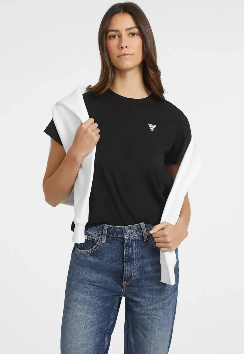 CON LOGO TRIANGOLO  - T-Shirt basic - nero
