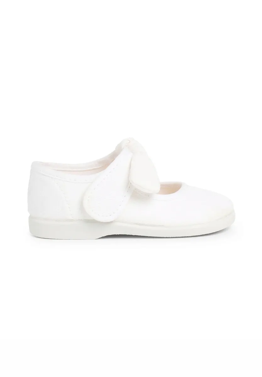 CON TIRA ADHERENTE - Lauflernschuh - blanco