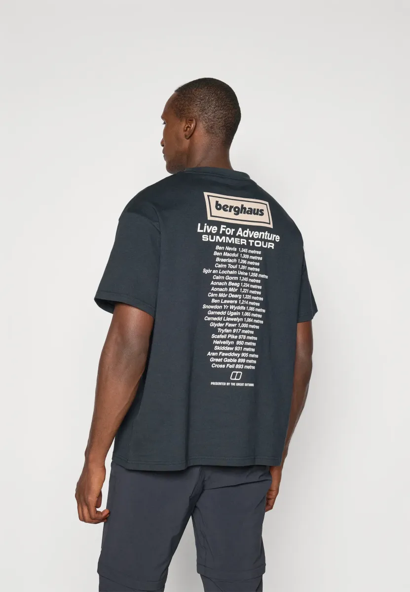 CONCERT COLLECTION ADVENTURE TOUR TEE UNISEX - T-Shirt print - black