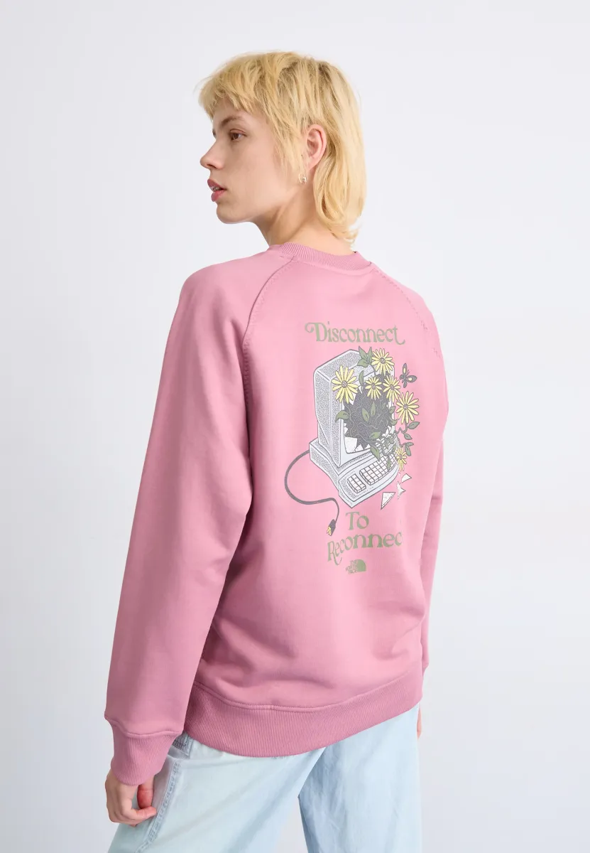 CONNECT RELAXED CREW  GRAPHIC - Sweatshirt - nostalgia rose