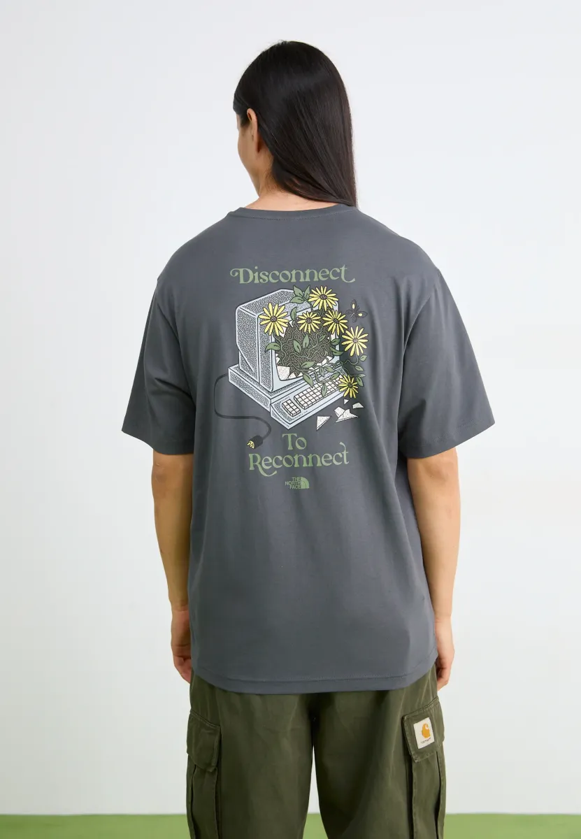 CONNECTED RELAXED TEE GRAPHIC - T-Shirt print - anthracite grey