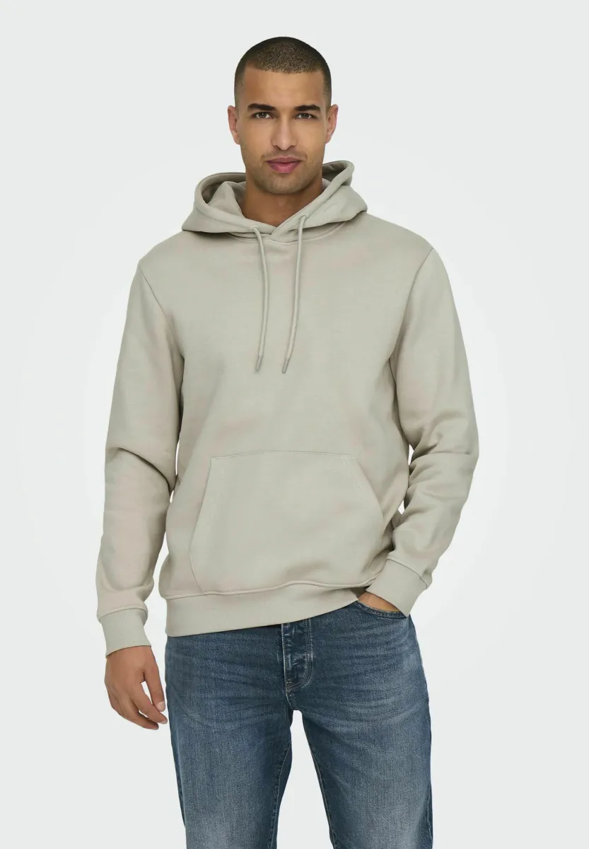 CONNOR REG NOOS - Kapuzenpullover - silver lining