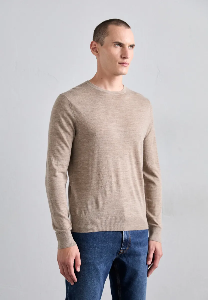 CONNOR - Strickpullover - beige melange