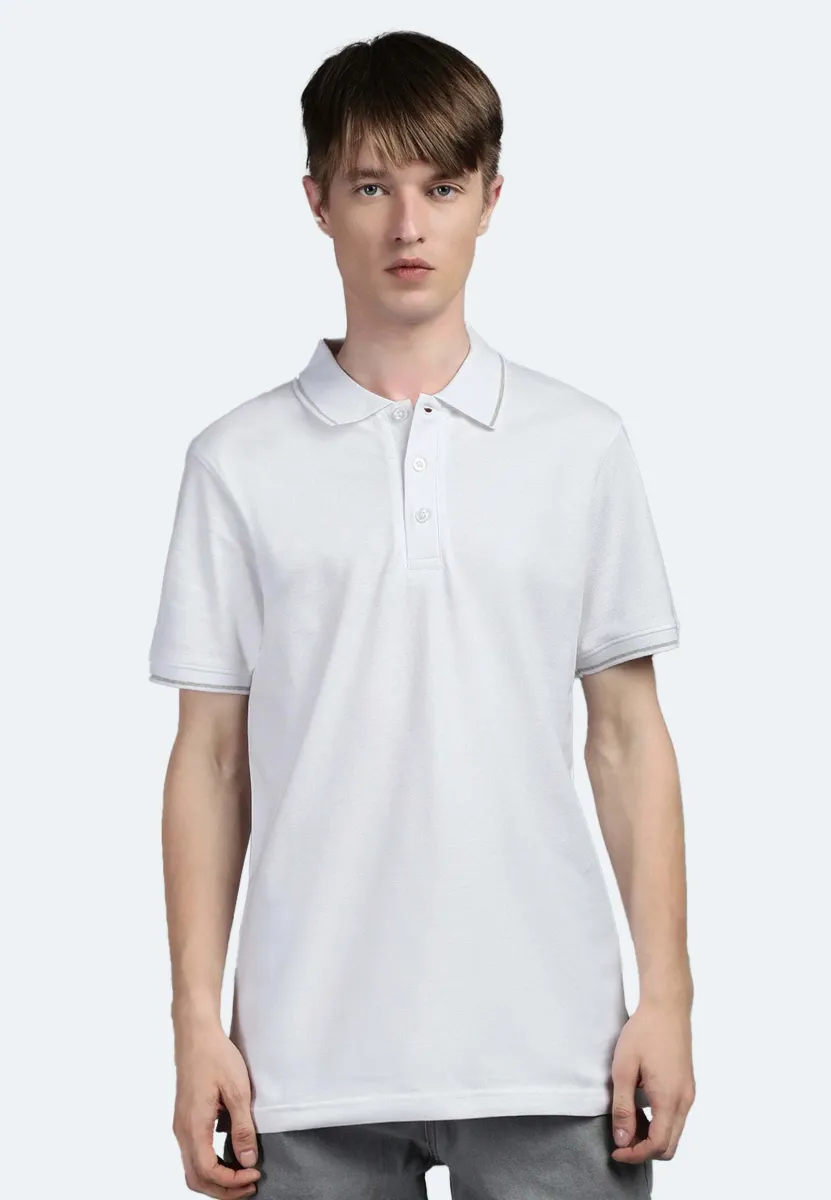 CONTRAST BEN - Poloshirt - blanc