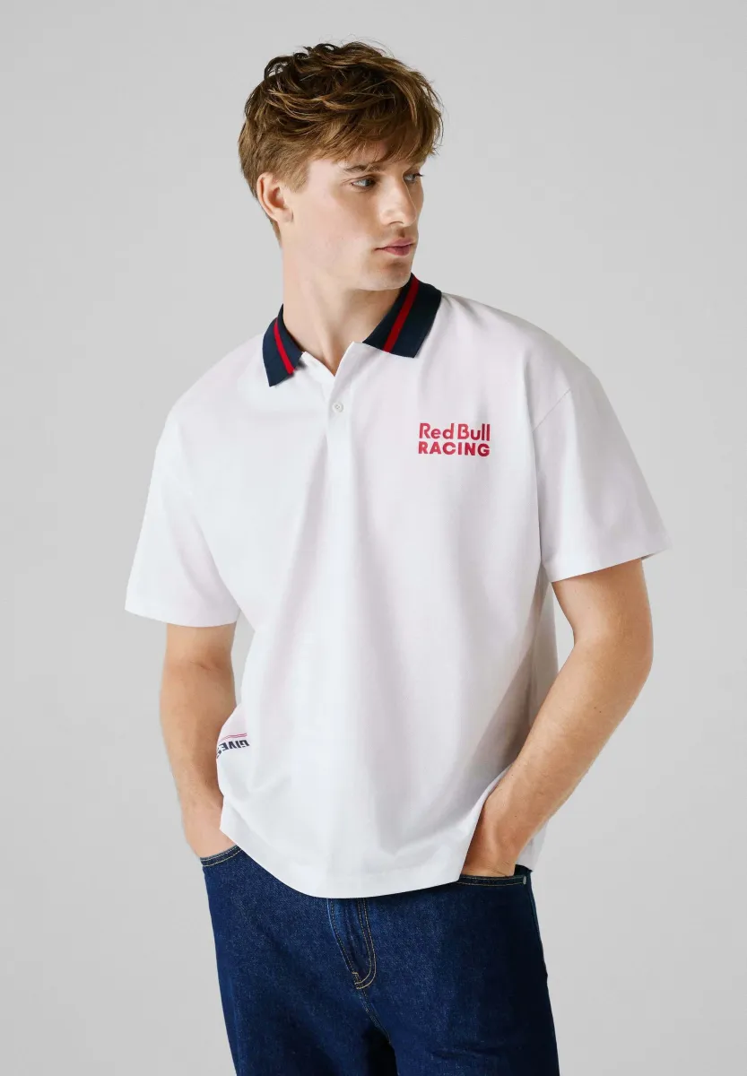CONTRAST COLLAR - Poloshirt - white