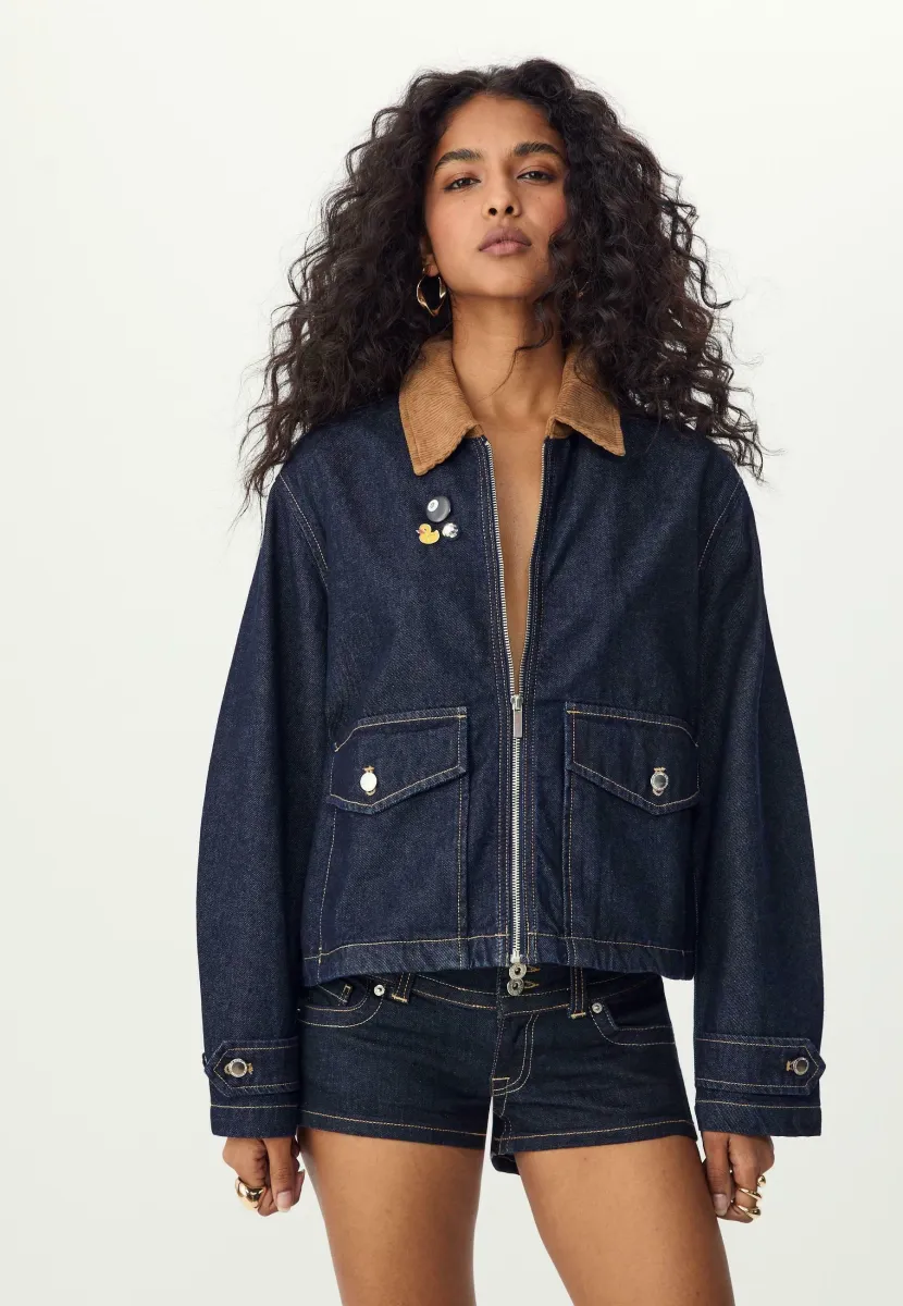 CONTRAST - Jeansjacke - dark blue