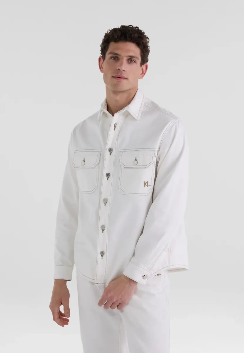 CONTRAST STITCH - Hemd - cannoli cream