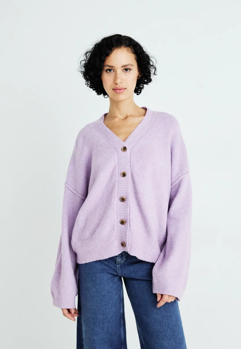 COOL OF THE NIGHT CARDI - Strickjacke - lilac spell