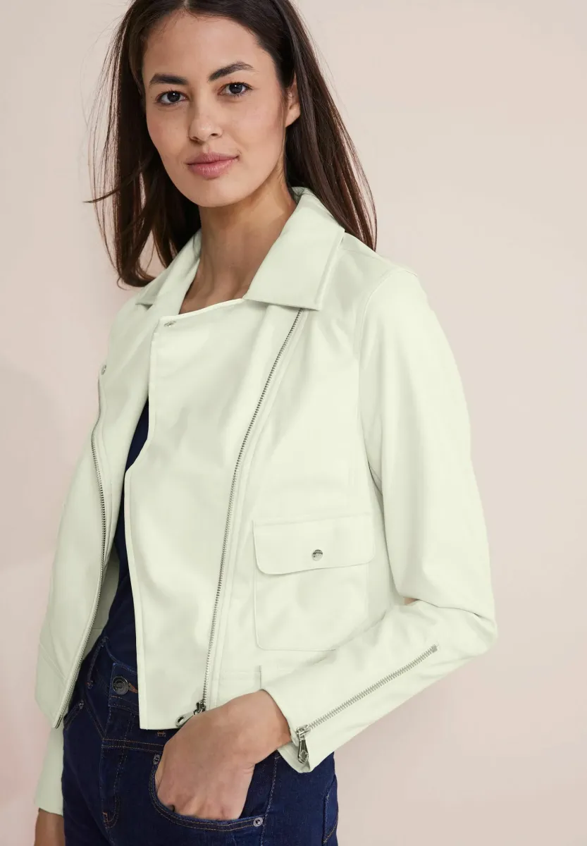 COOLE - Kunstlederjacke - beige