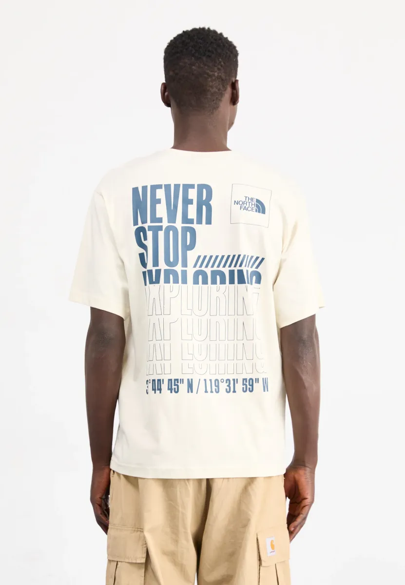 COORDINATES TEE - T-Shirt print - white dune