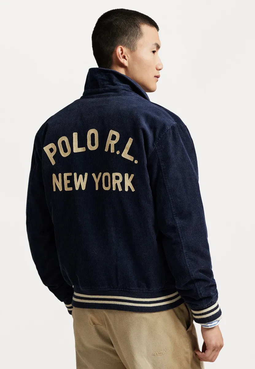 CORDUROY LETTER JACKET - Bomberjacke - aviator navy