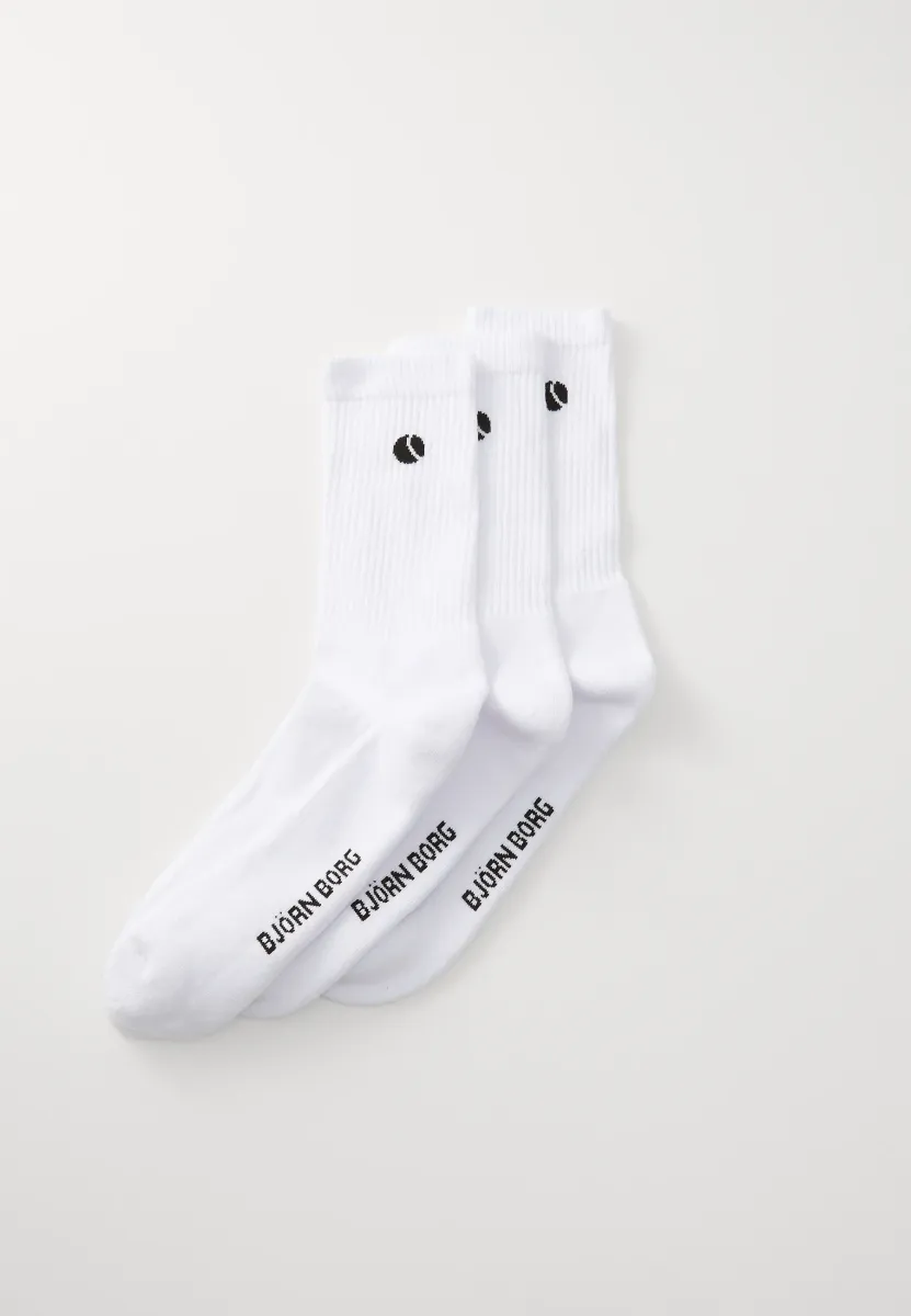CORE CREW UNISEX 3 PACK - Socken - white