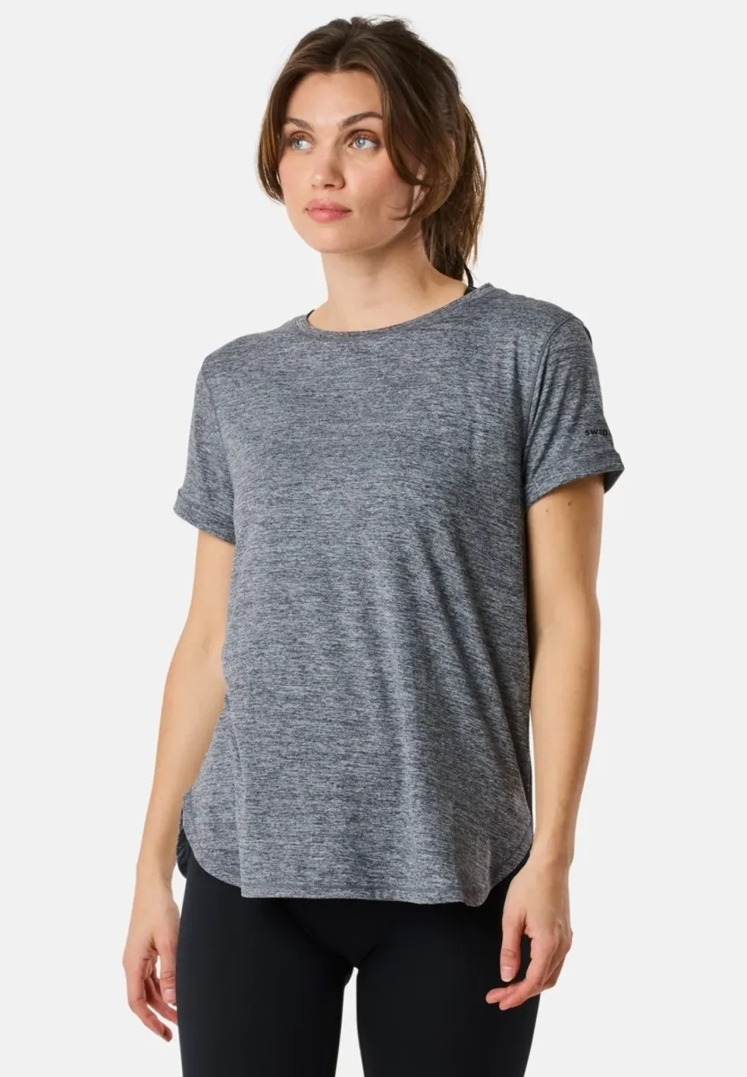CORE  - T-Shirt basic - black melange