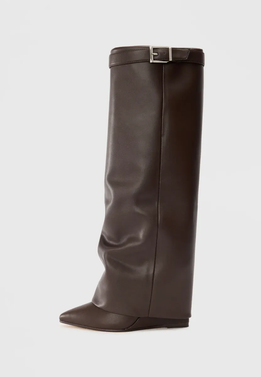 CORENNE - High Heel Stiefel - ground coffee