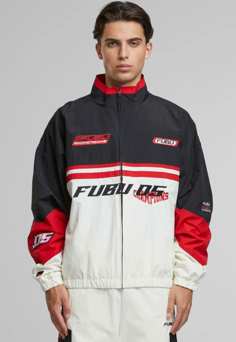 CORPORATE  - Trainingsjacke - offwhite black red