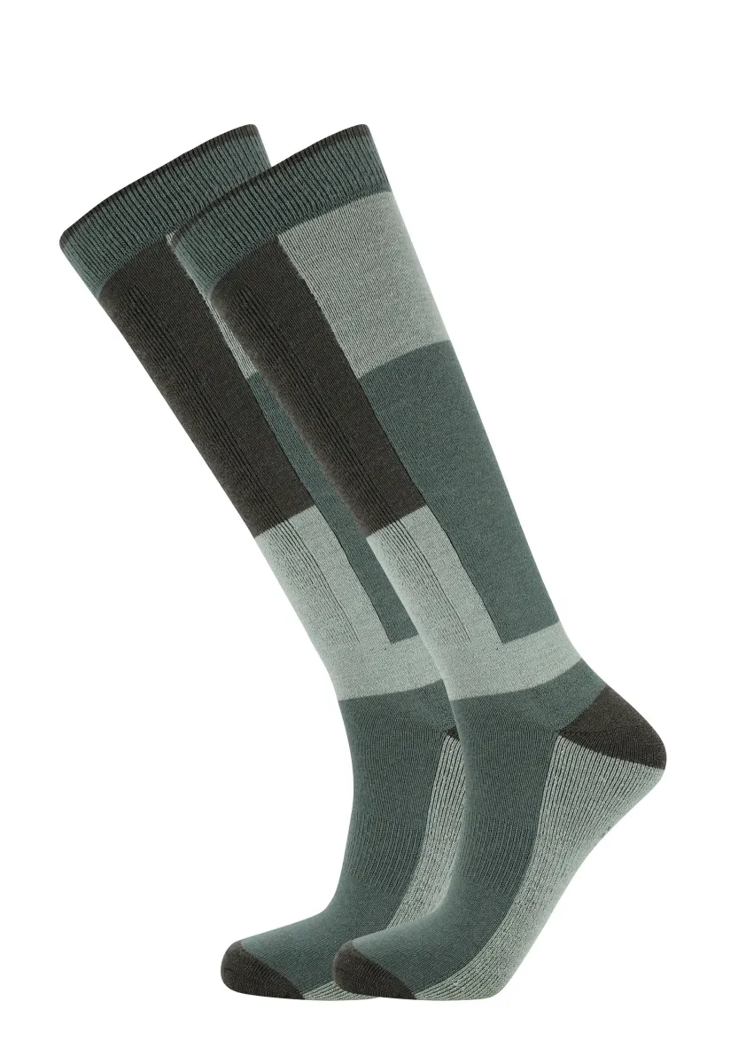 CORSICANA 2-PACK SKI UNISEX - Kniestrümpfe - balsam green