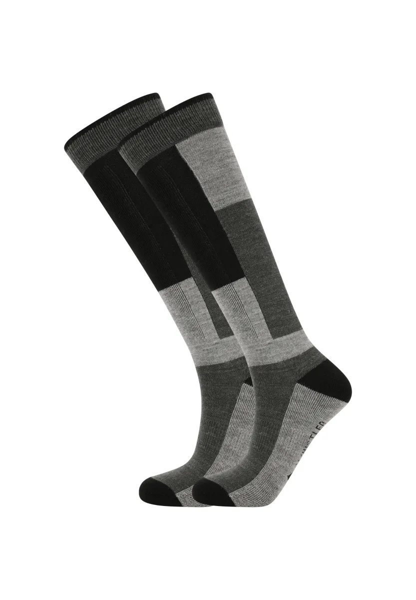 CORSICANA 2-PACK SKI UNISEX - Kniestrümpfe - light grey melange