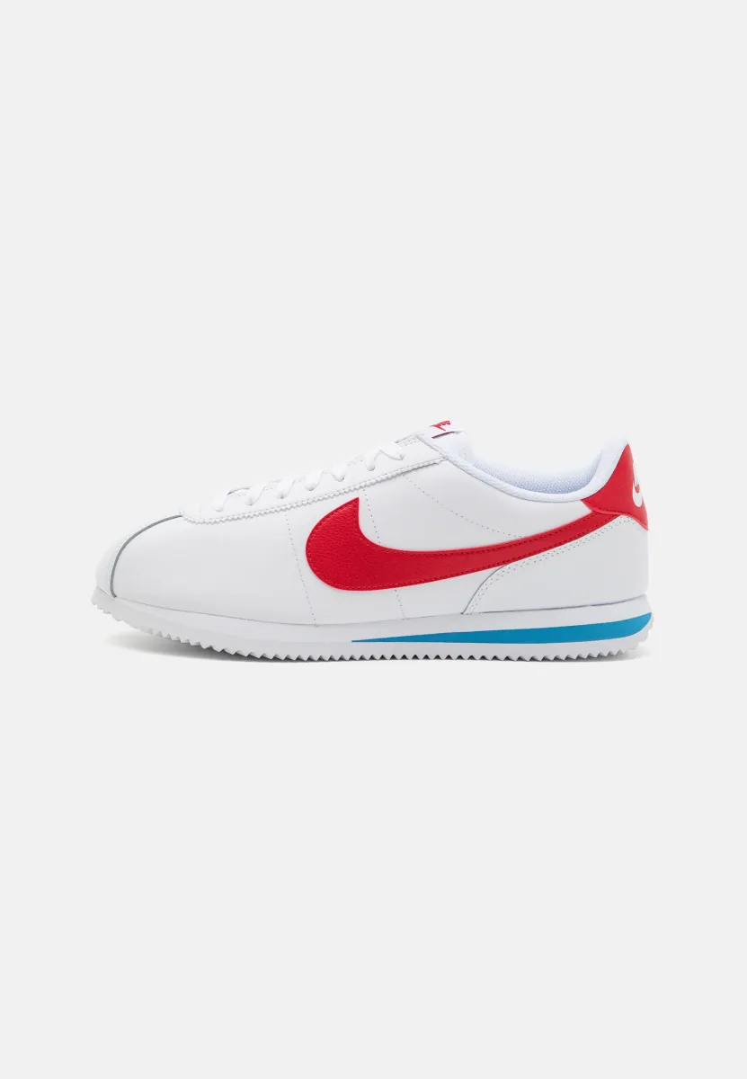 CORTEZ LEATHER - Sneaker low - white/varsity red/varsity blue