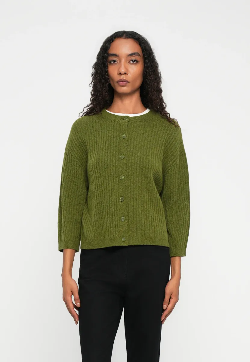COSY CARDIGAN - Strickjacke - deep ivy
