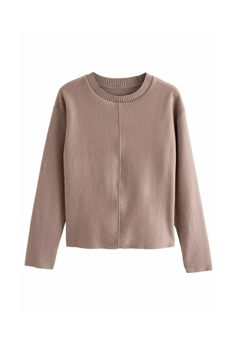COSY SOFT TOUCH CREW NECK REGULAR FIT - Strickpullover - neutral