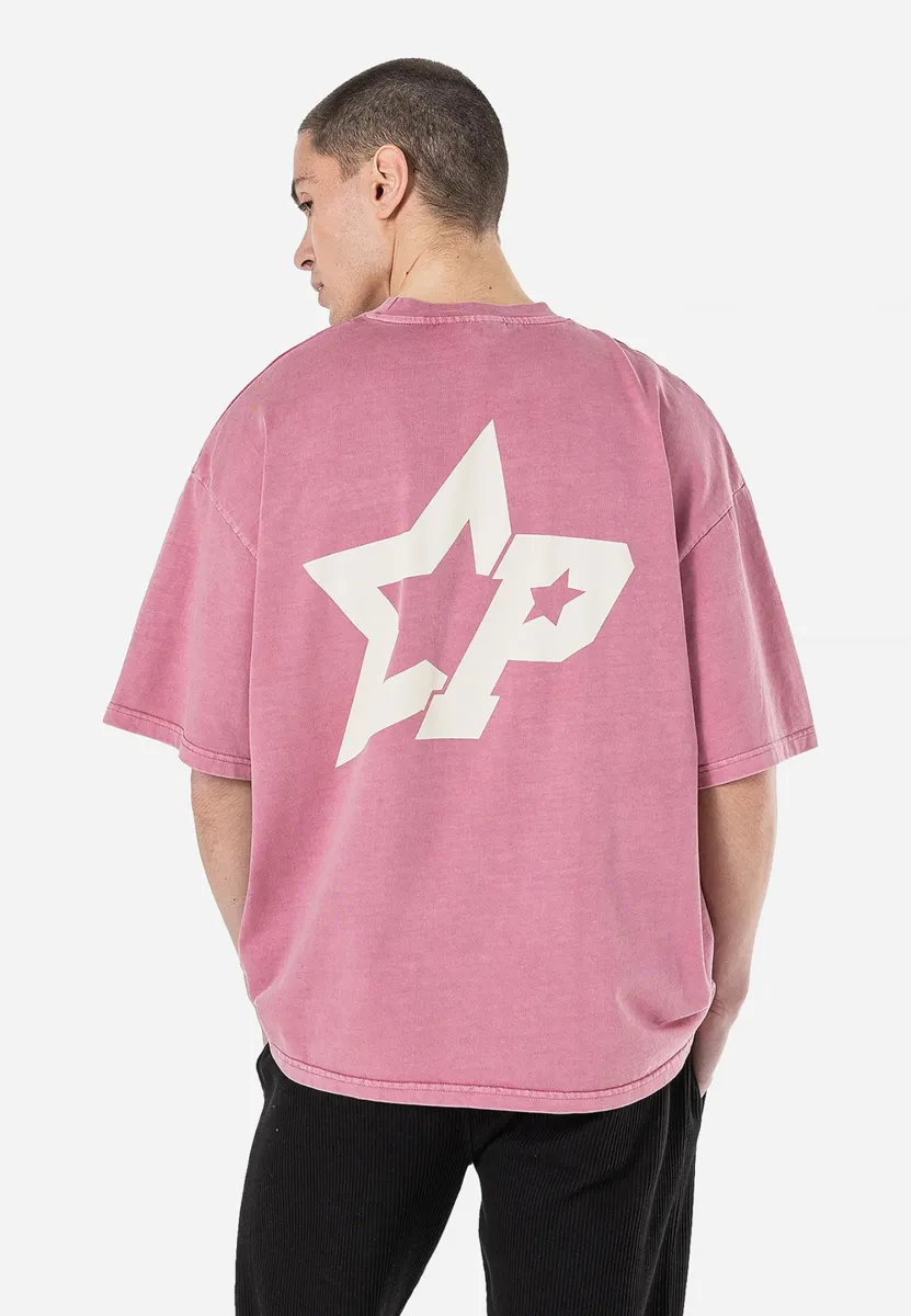 COTE BOXY TEE - T-Shirt print - vintage rust pink