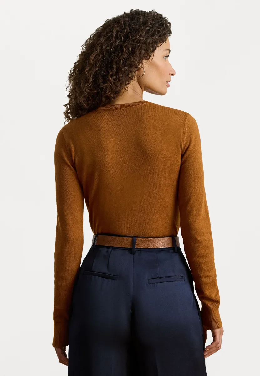 COTTON BLEND JUMPER - Strickpullover - cinnamon bark