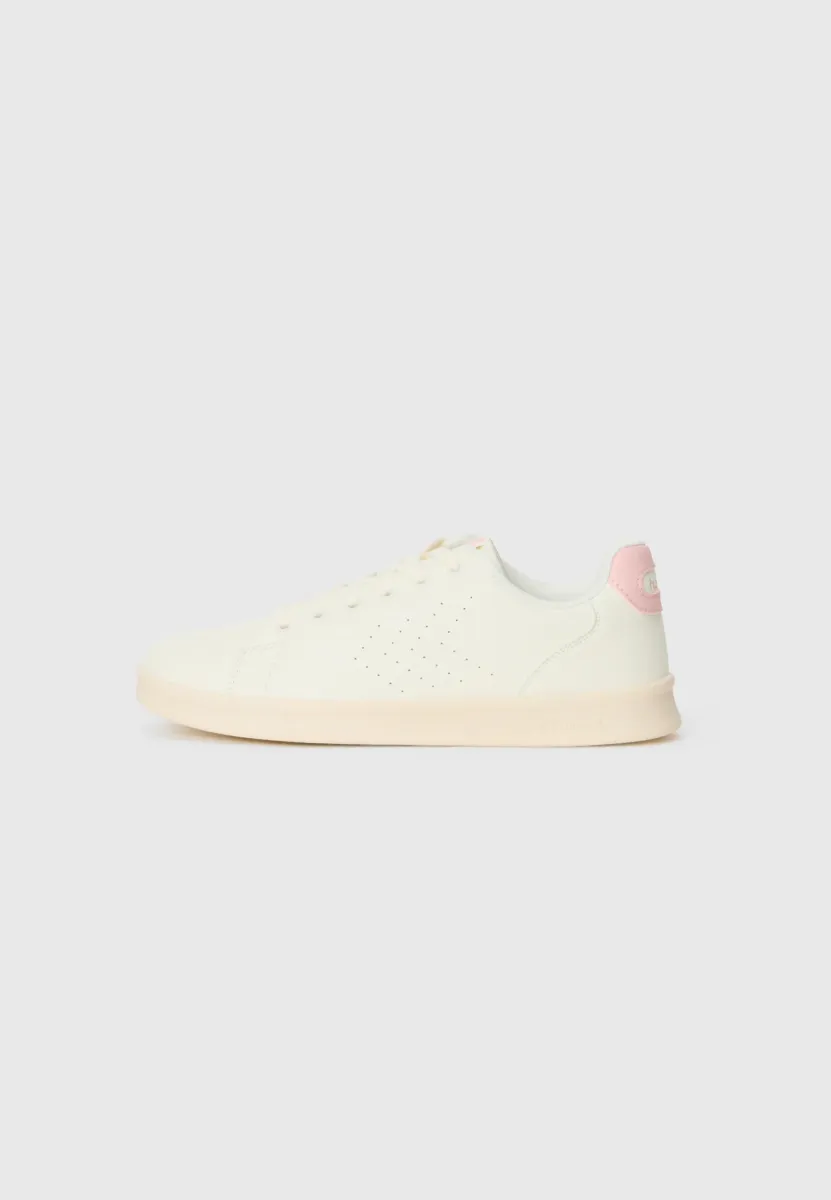 COURT LINE UNISEX - Sneaker low - white/pink