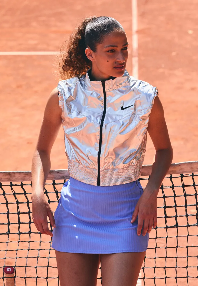 COURT SLAM VEST - Weste - metallic silver-coloured