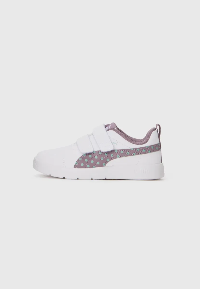 COURTFLEX V3 DOTTY UNISEX - Laufschuh Trail - white/plum jam/light moss
