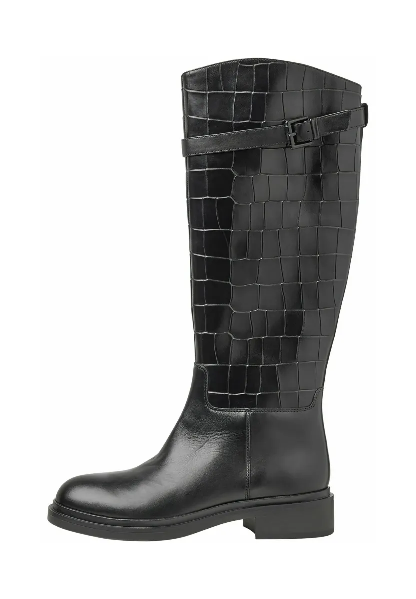 Cowboy-/Bikerboot - black croco