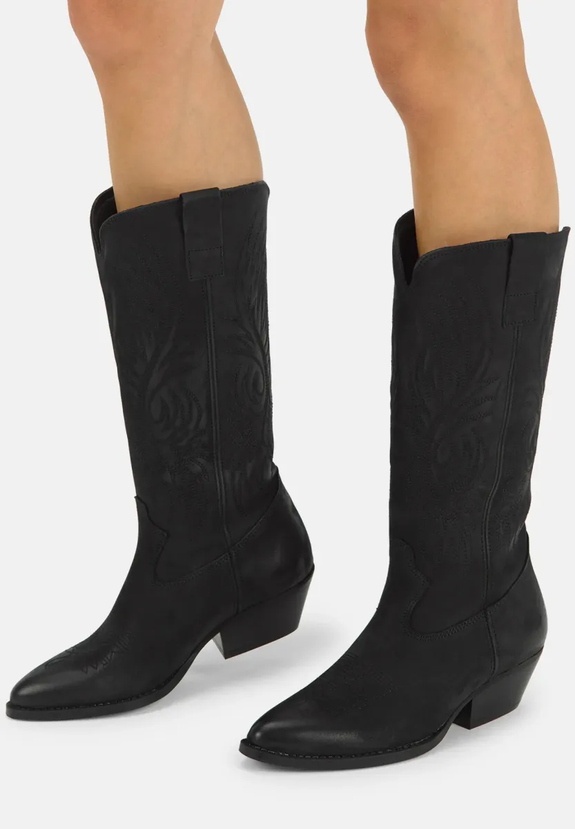 Cowboy-/Bikerboot - black