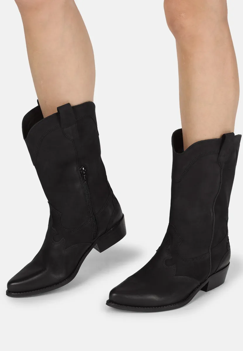 Cowboy-/Bikerboot - black