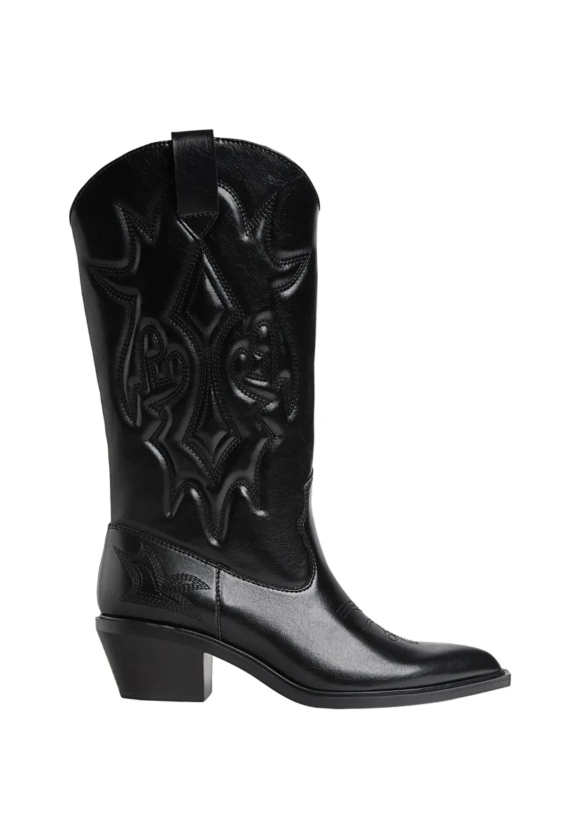 Cowboy-/Bikerboot - black