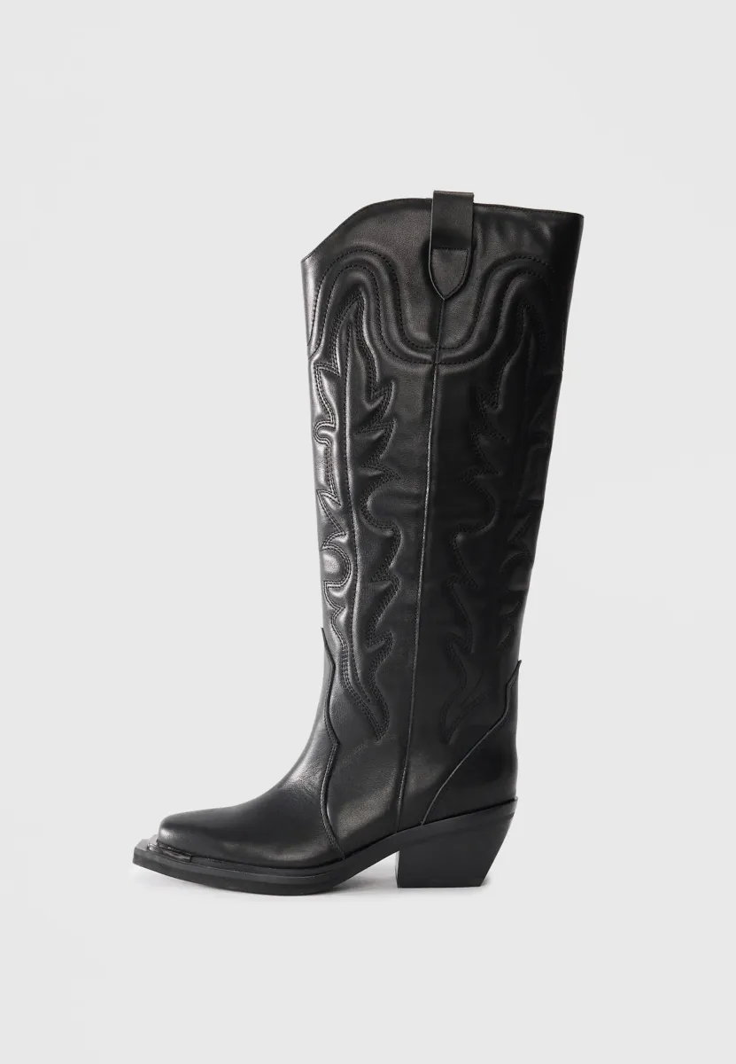 Cowboy-/Bikerboot - black