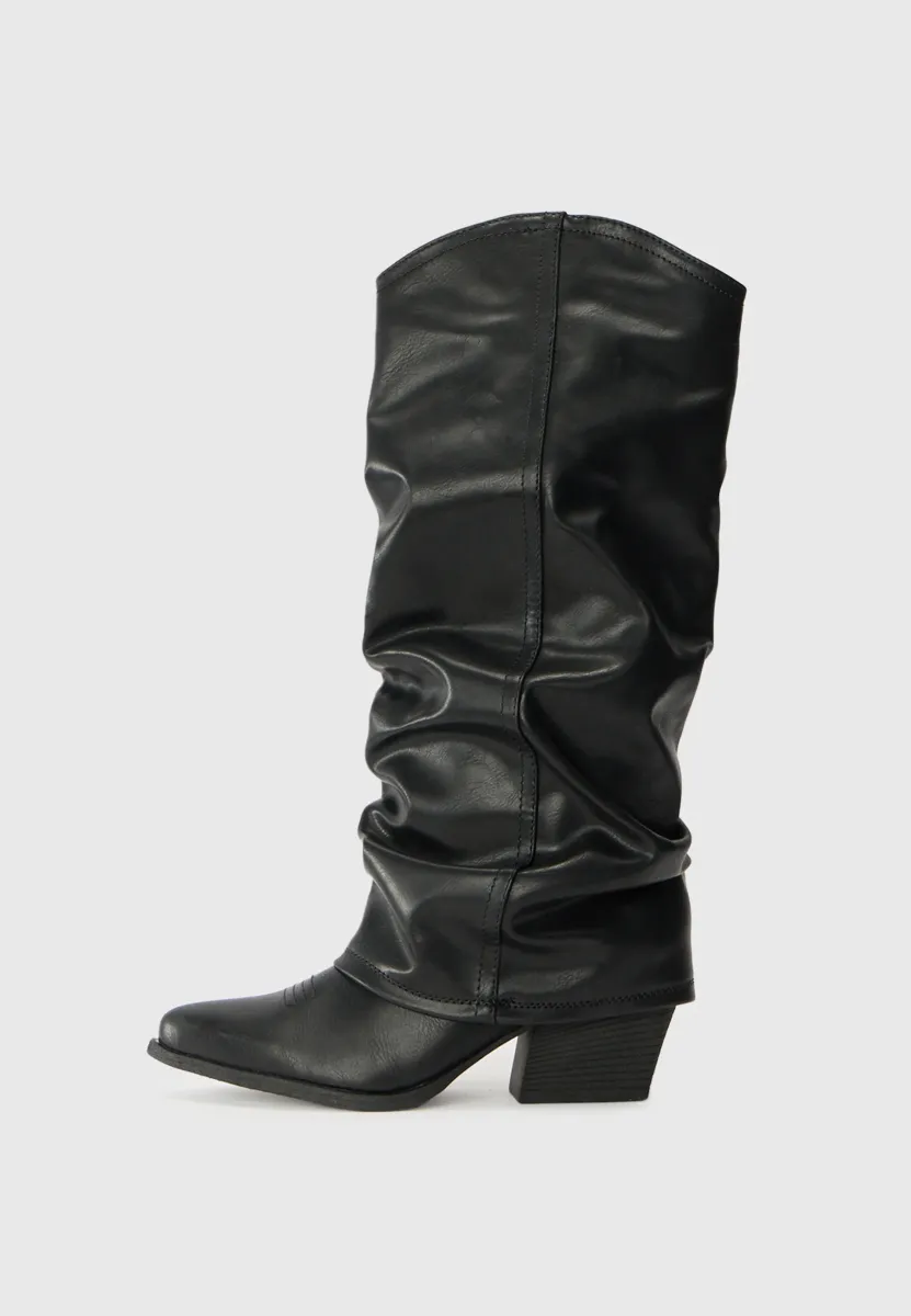 Cowboy-/Bikerboot - black