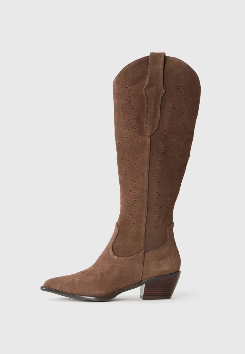 Cowboy-/Bikerboot - brown