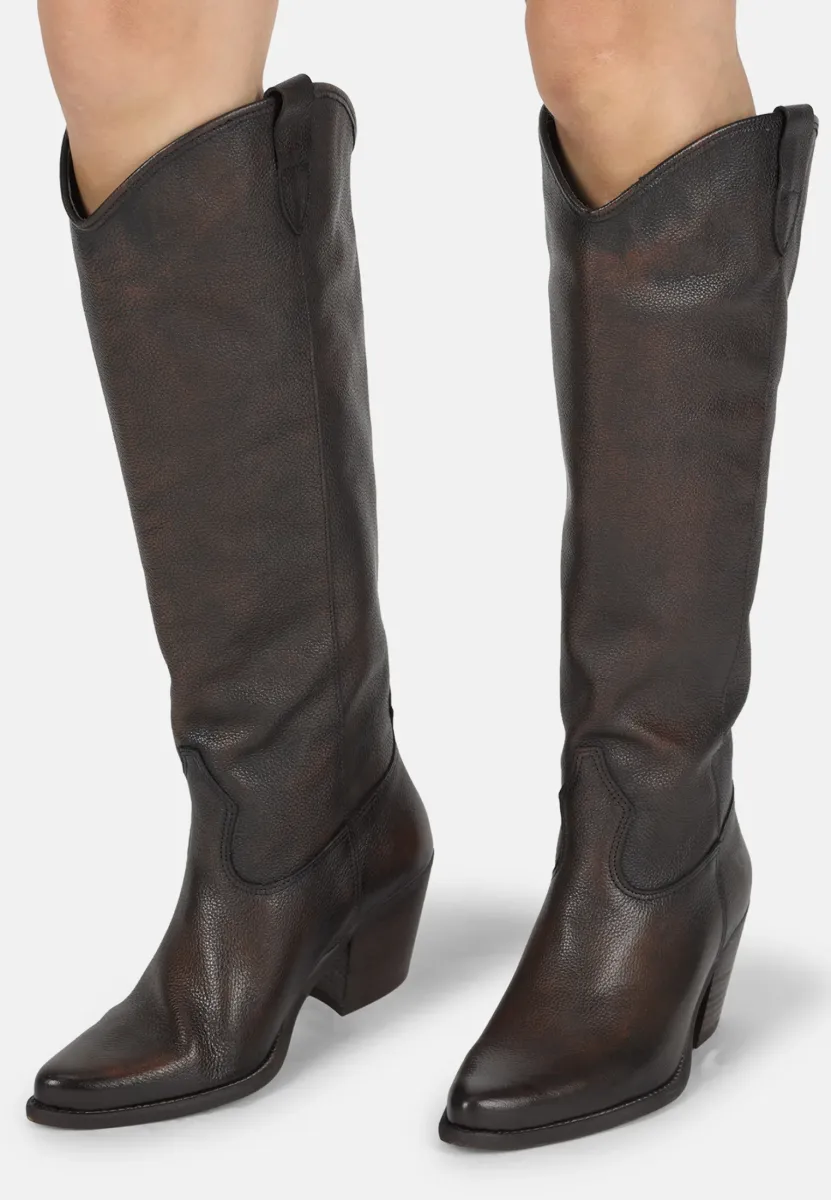 Cowboy-/Bikerboot - cognac
